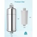 MEKO 32 Stage Shower Filter Cartridge, Replaceable Shower Water Filter for Hard Water, Reduces Chlorine, Impurities, Heavy Metals, Filtration Capacity 20,000 litres, with 1 Extra Filter Cartridge