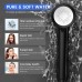 MEKO Hard Water Filter Shower Head with 3 Modes, 15 Layers Filtration Water Saving High Pressure Shower Heads and 1.5m Hose, Massage Shower Filter for Residual Chlorine Remove Black